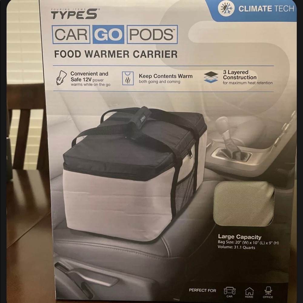 Portable Food Warmers Electric Heater Lunch Box 12V Car Power Supply